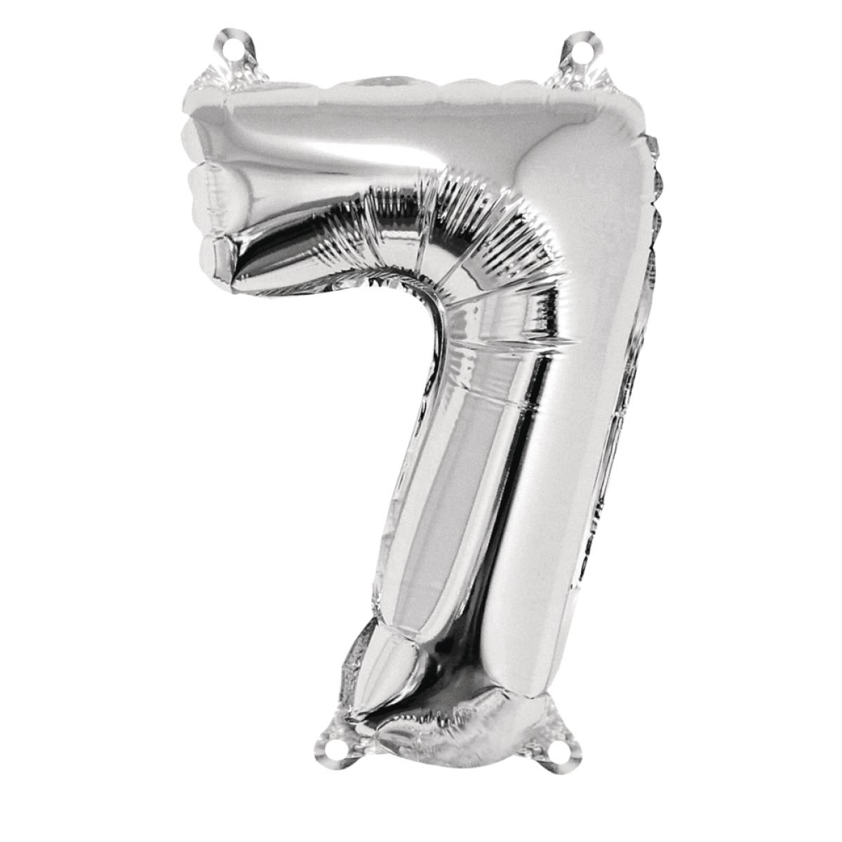 Rayher - Ballon en aluminium Chiffre 7 Argenté 40cm - Rayher - Kits créatifs