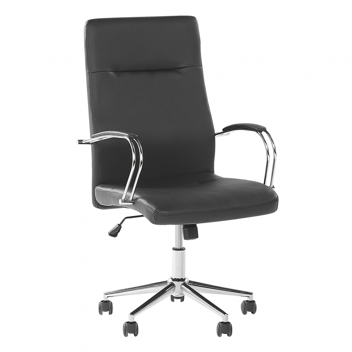 Beliani - Chaise de bureau en simili-cuir noir OSCAR - Bureaux