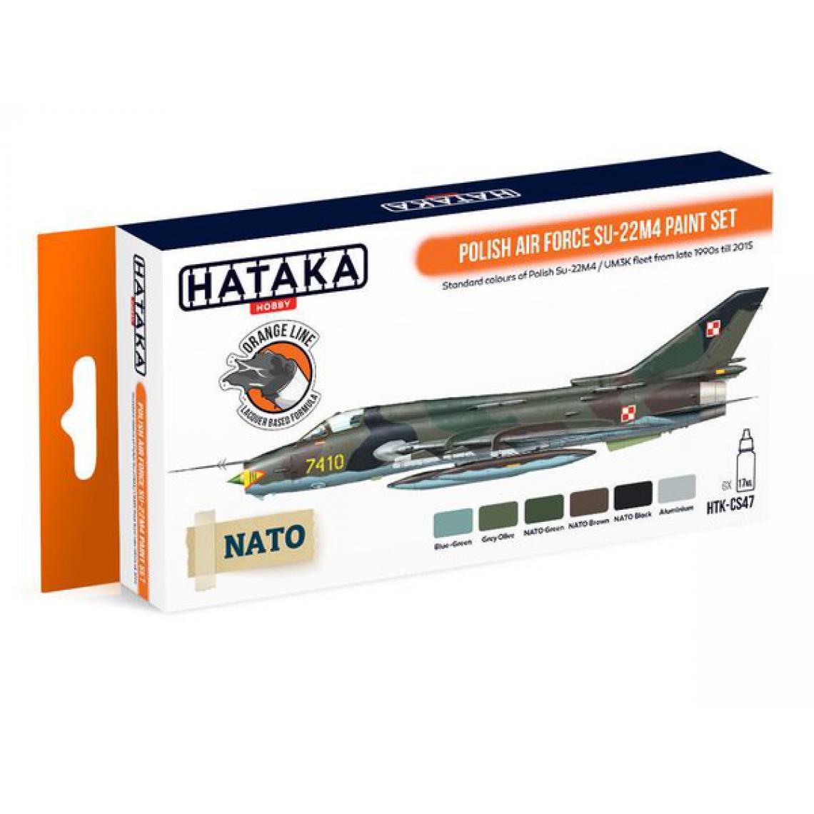 Hataka - Orange Line Set(6 pcs) Polish Air Force Su-22M4 paint set - HATAKA - Accessoires et pièces