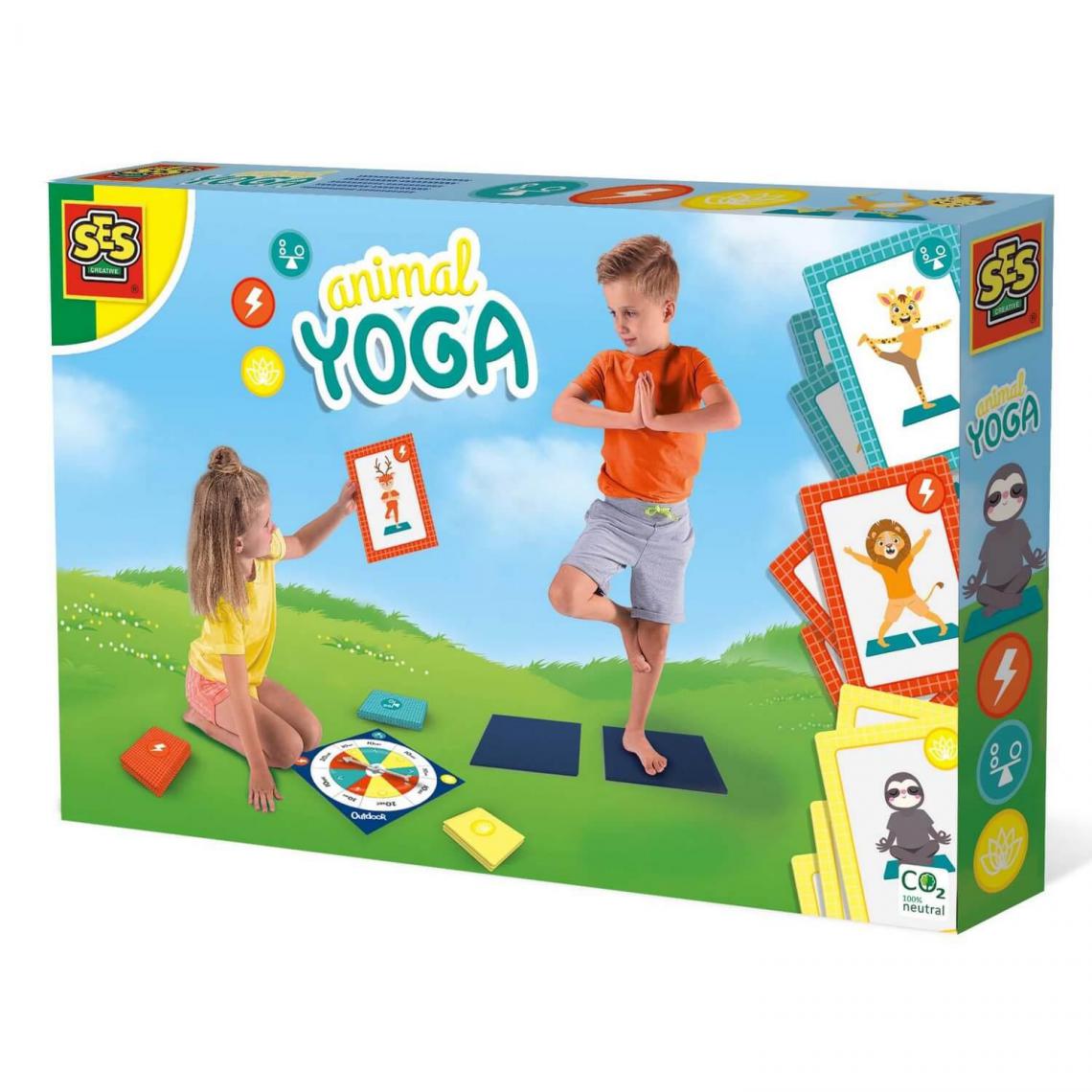 SES Creative - Animal yoga - Jeux de cartes
