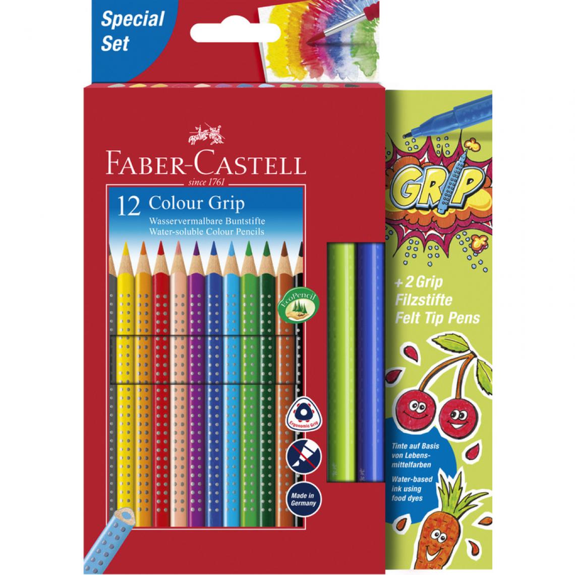 Faber-Castell - FABER-CASTELL Crayon couleur triangle ColourGRIP, étui promo () - Bricolage et jardinage
