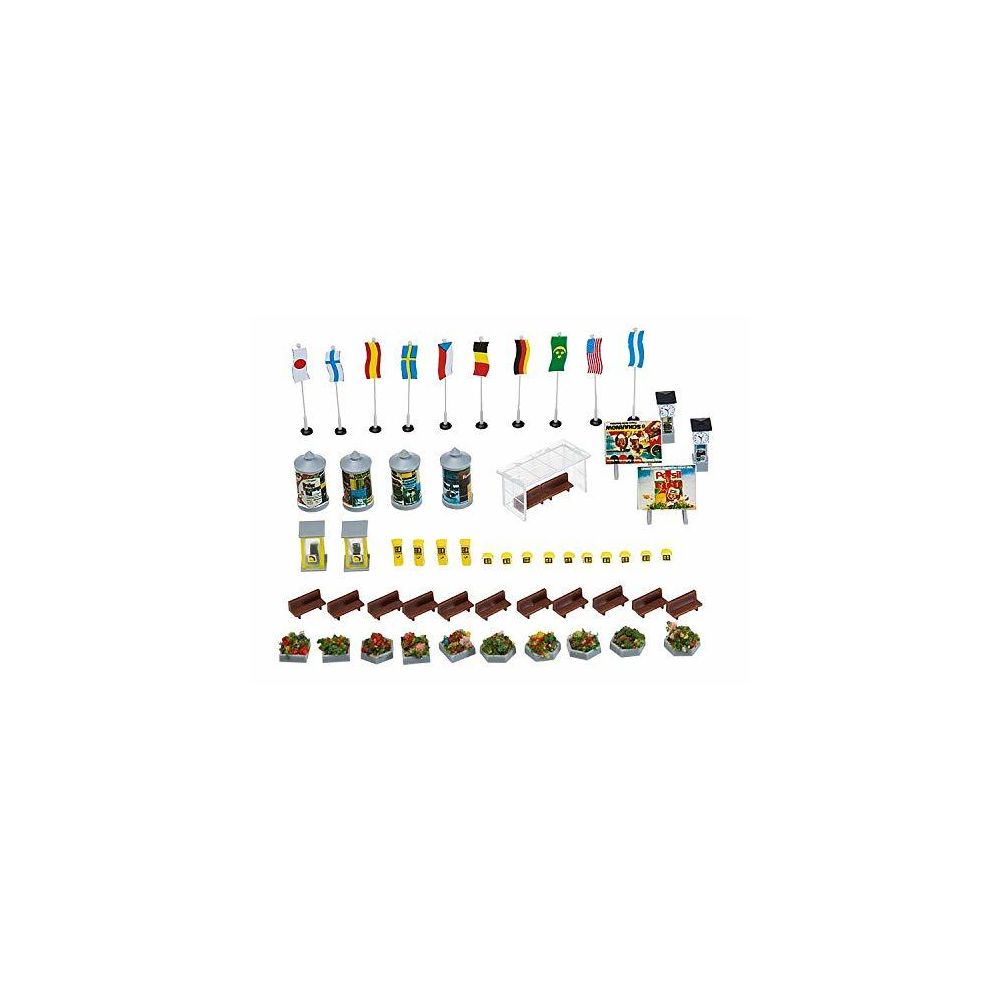 Faller - Faller 272573 Town Accessory Assort 67/N Scale Scenery and Accessories - Accessoires et pièces