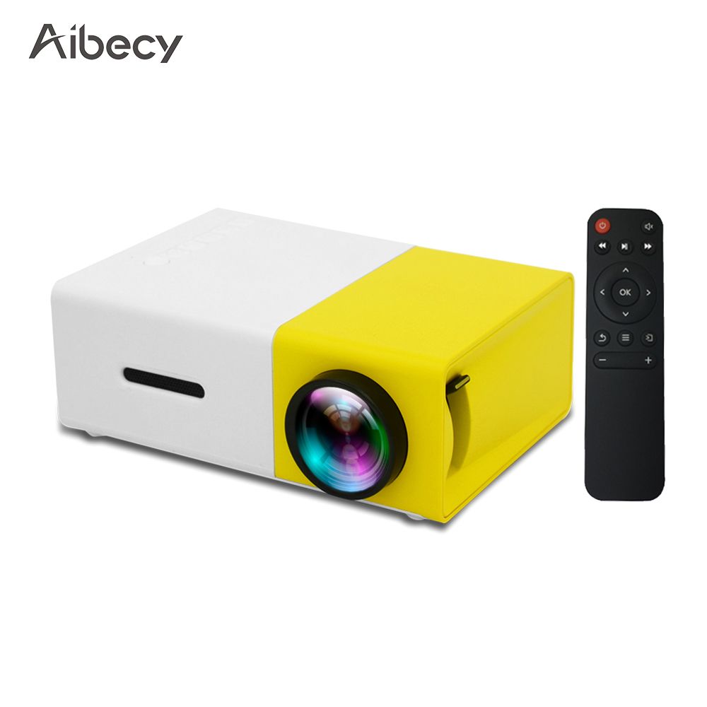 Generic - Aibecy YG300 Mini projecteur LED portable Prise en charge Effets visuels 3D 1080P Projecteur de film vidéo multimédia 800 Lumens a - Accessoires Bureau