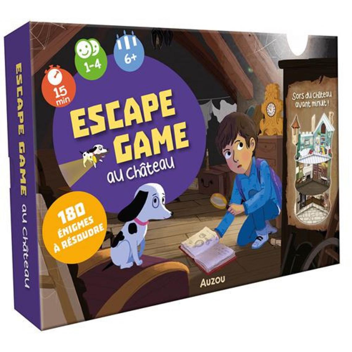 Editions Auzou - Jeu de société Auzou Escape game au château - Les grands classiques