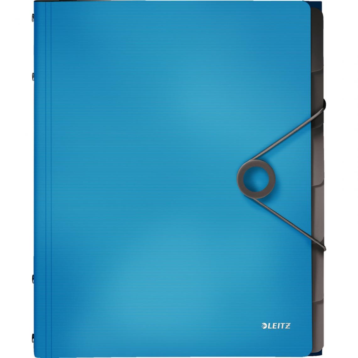 Leitz - LEITZ Trieur Solid, A4, pp, 6 compartiments, bleu clair () - Accessoires Bureau