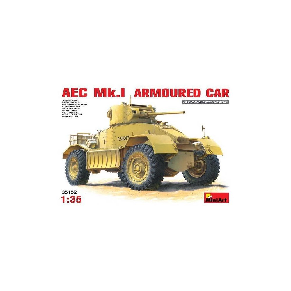 Mini Art - Maquette Véhicule Aec Mk.i Armoured Car - Chars
