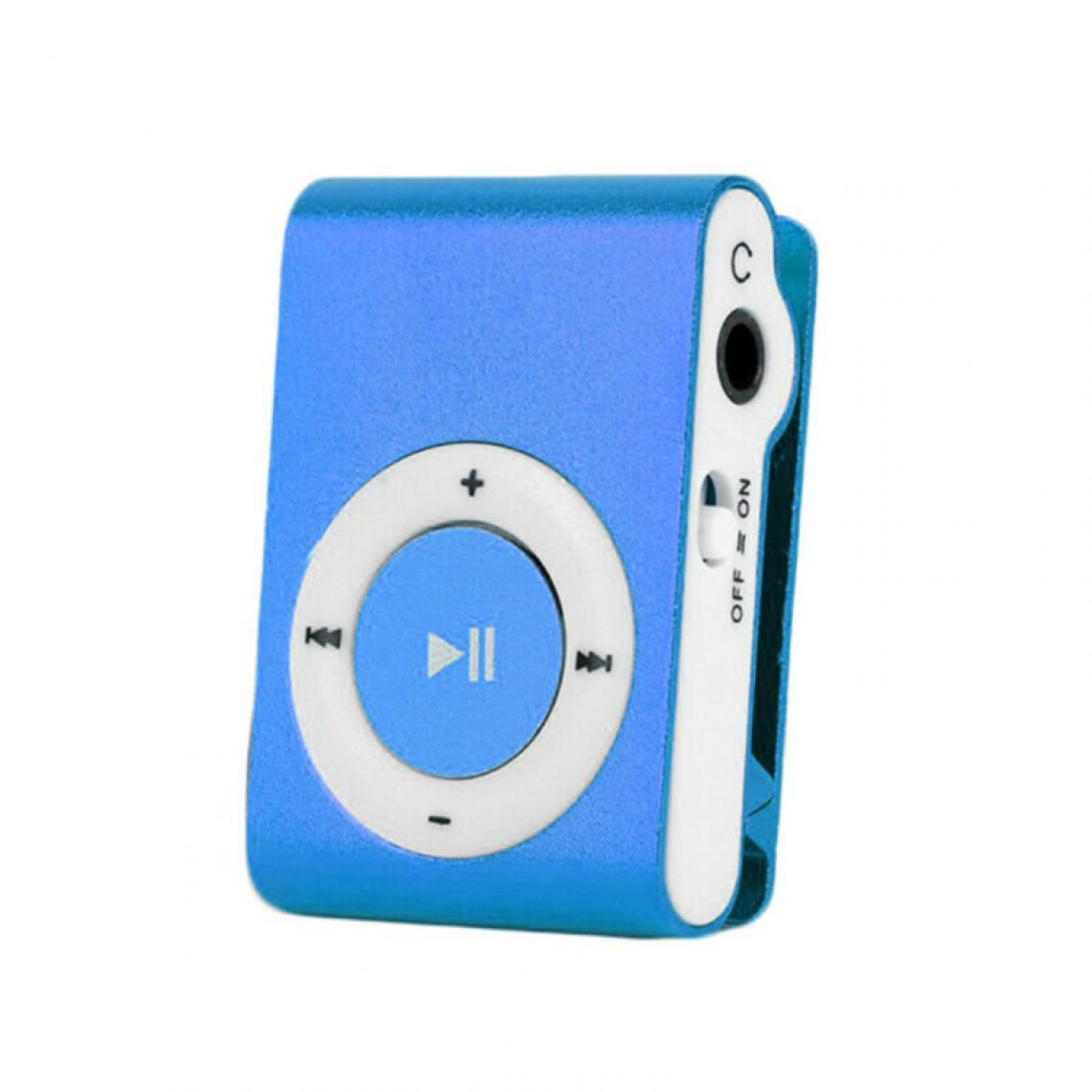 Universal - (bleu) micro SD lecteur mp3 portable mini lecteur mp3 clip USB lecteur de musique micro carte SD - Radio, lecteur CD/MP3 enfant
