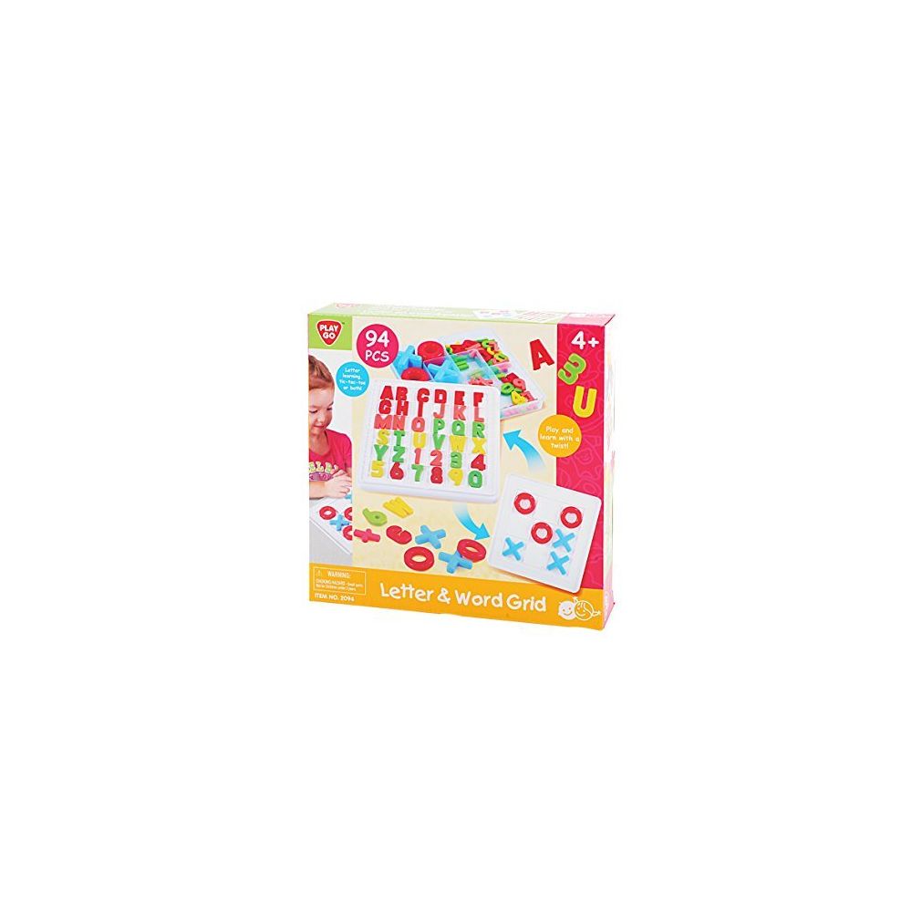 Playgo - PlayGo Letter & Word Grid (94 Piece) - Jeux d'éveil