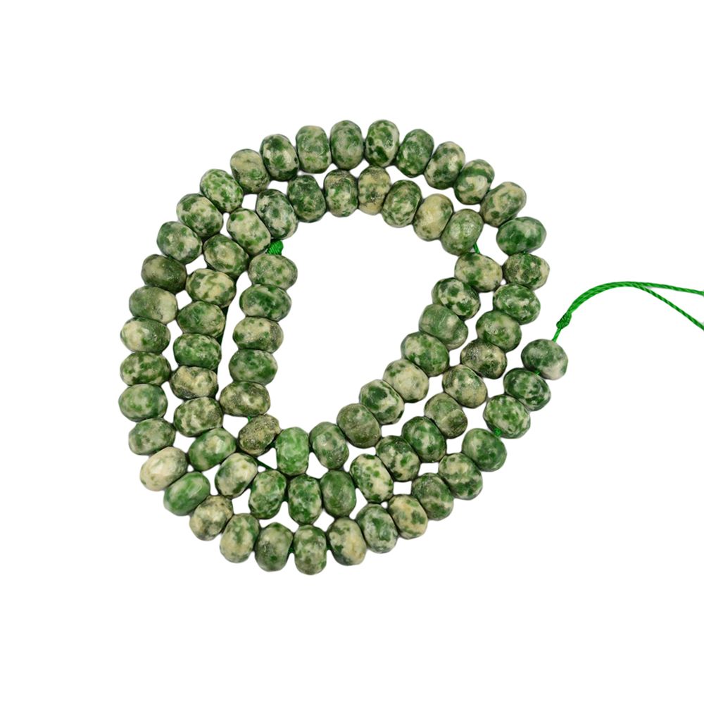 marque generique - 5x8mm Point Vert Jade Rondelle Facettes Pierres Précieuses Perles En Vrac échouages ââ15 Pouces - Perles