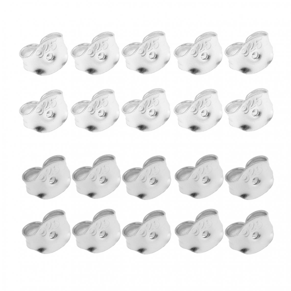 marque generique - 16 Pièces 925 Bouchons de Dos de Boucle D'oreille de Remplacement pour L'oreille - Perles