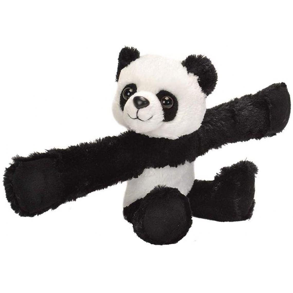 Wild Republic - peluche Panda avec Bracelet à Claquer de 20 cm noir blanc - Animaux