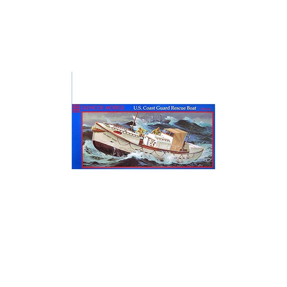 Glencoe Models - Glencoe Models 1:48 Scale U.S. Coast Guard Rescue Boat Plastic Model Kit (1989 - Accessoires maquettes