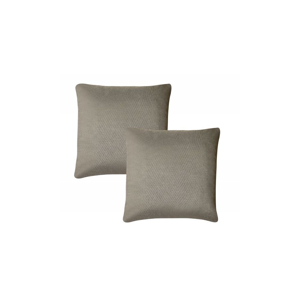 Moloo - Lot de 2 coussins tissu gris ELI - Canapés