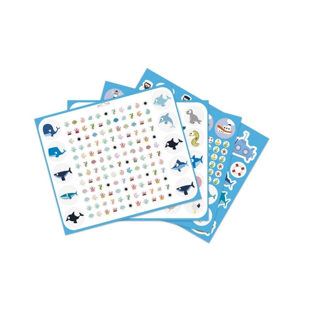 Maildor - Maxi livre de stickers - Mer - 776 stickers - 29 x 34 cm - Jeux éducatifs