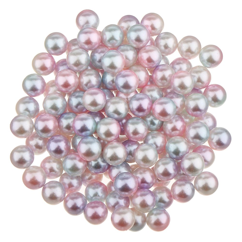 marque generique - gros bricolage rond en plastique perle lâche perles fabrication de bijoux artisanat 50pcs 8mm - Perles