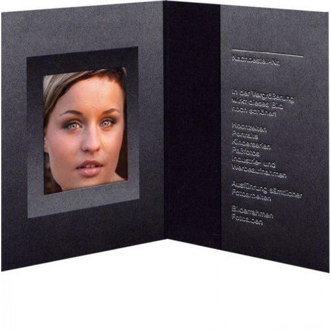 Inconnu - 1x100 Daiber portefeuille de photo de passeport noir/argent 31x42 mm - Accessoires Bureau