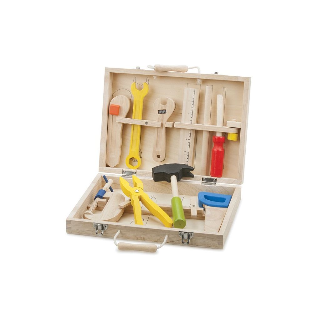 New Classic Toys - Boite à outils - 10 éléments - Bricolage et jardinage