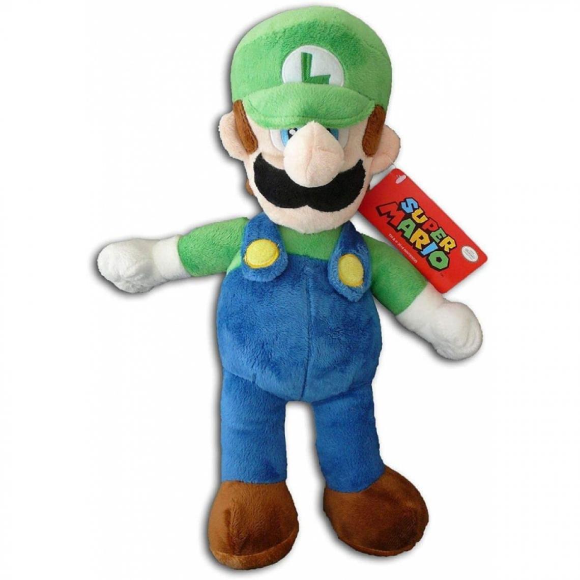 Super Mario - PELUCHE Super Mario Luigi 35 cm - Héros et personnages