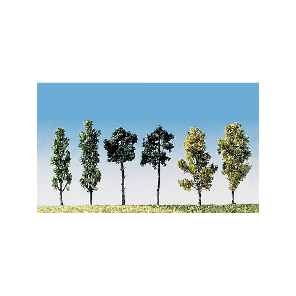 Faller - Modélisme : Végétation : Assortiment de 6 arbres - Accessoires et pièces