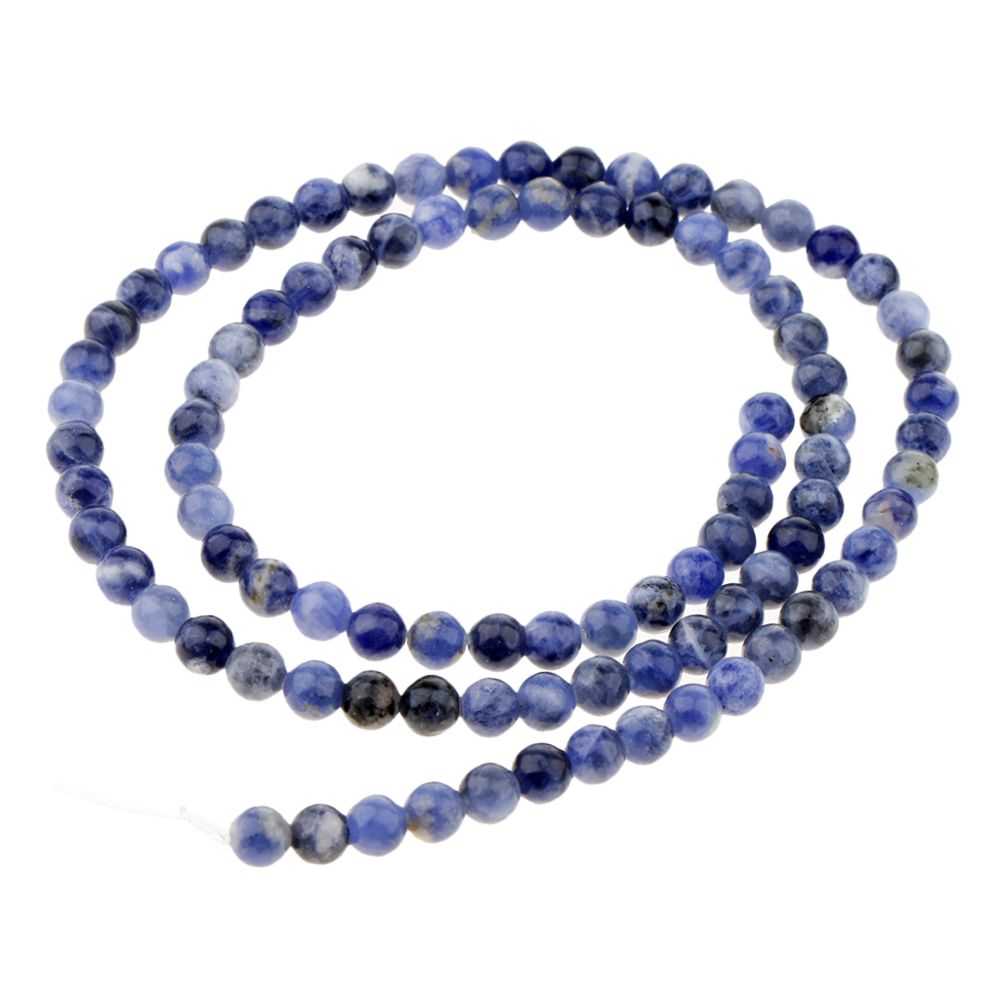 marque generique - gros perles de pierres précieuses naturelles africaines rondes perles en vrac résultats 4mm - Perles