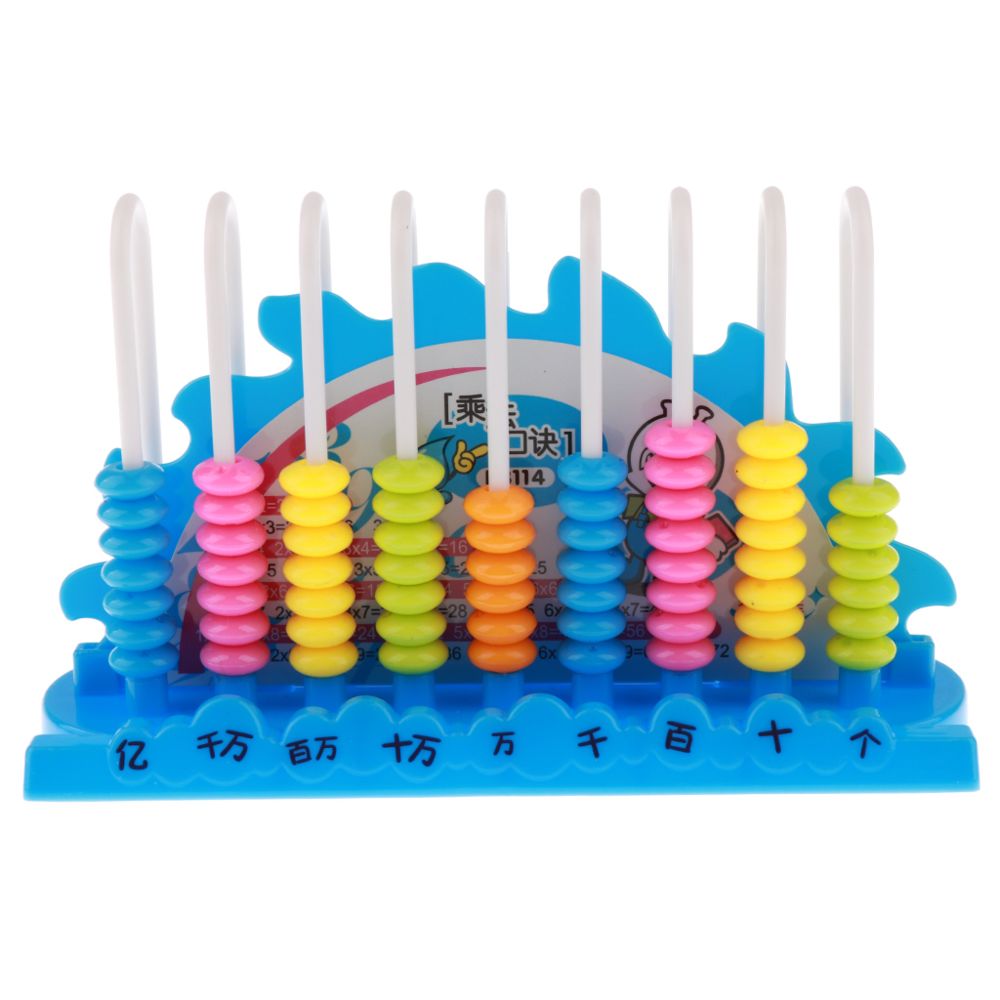 marque generique - 9 tiges 10 perles arche abaque arithmétique math nombre comptage jouet bleu - Jeux éducatifs