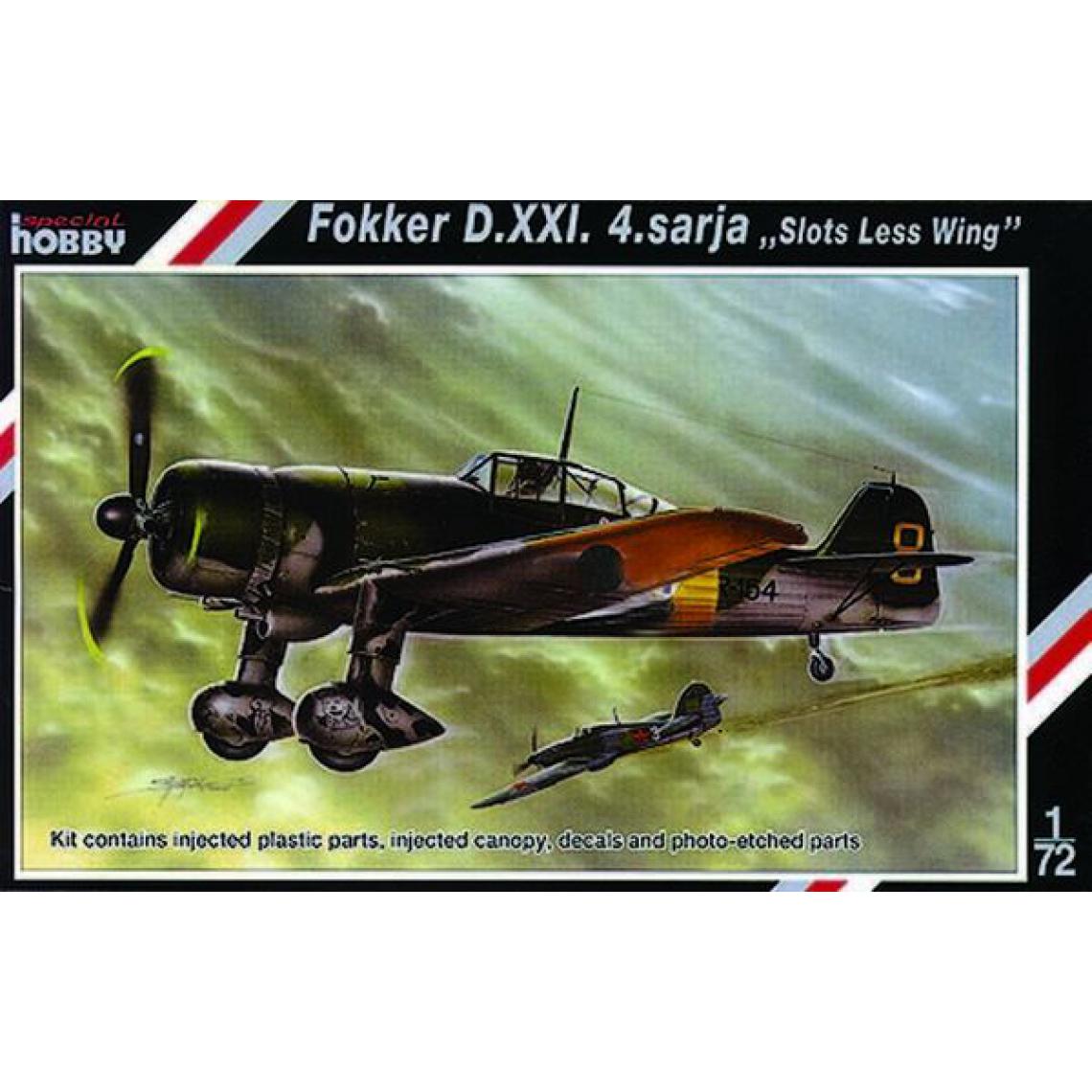 Special Hobby - Fokker D.XXI 4. Sarja Slots Less Wing- 1:72e - Special Hobby - Accessoires et pièces