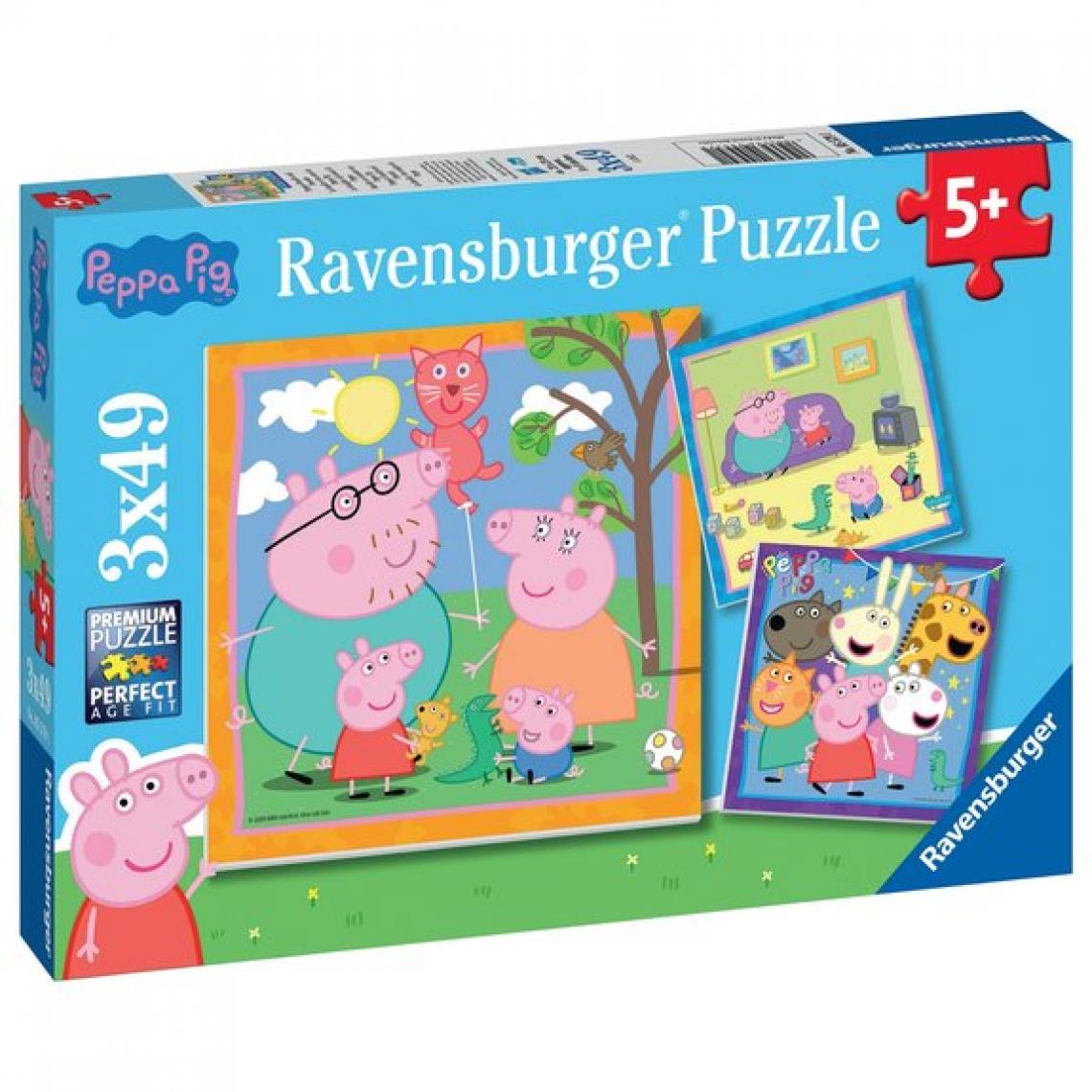 Ludendo - Puzzle 49 Pièces Ravensburger - La famille et les amis de Peppa Pig - Animaux