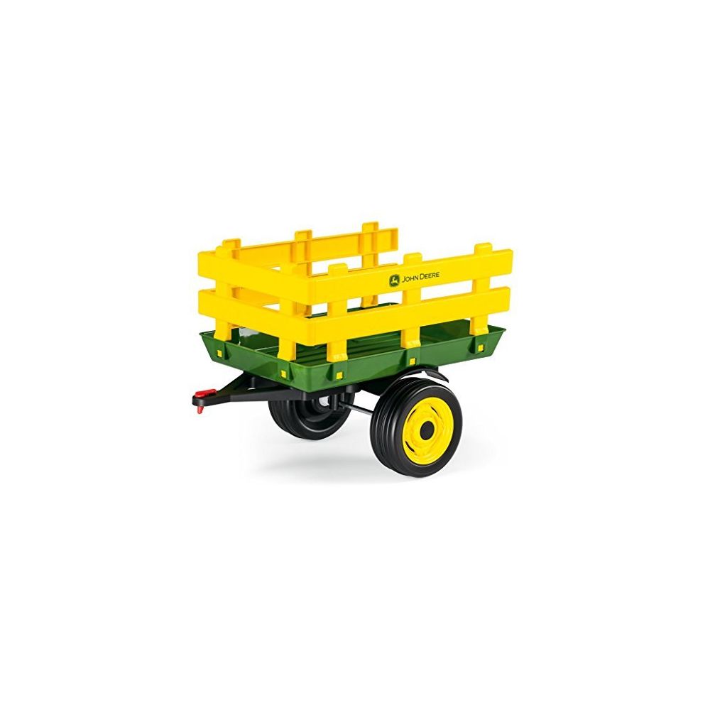 Peg Perego - Peg Perego John Deere Stakeside Trailer Ride On Green - Tricycle