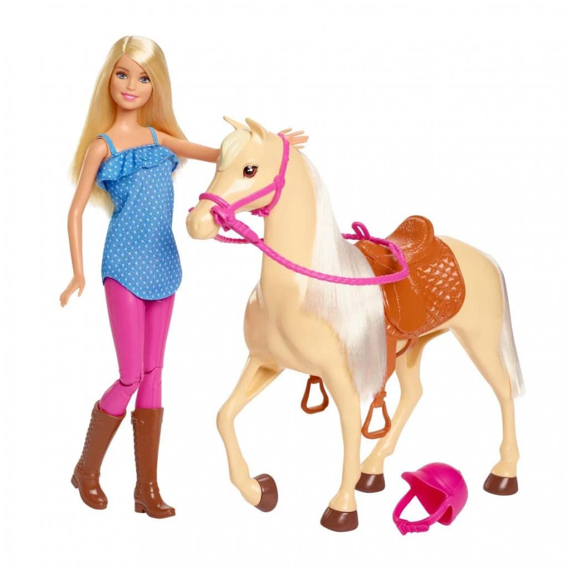 Mattel - Barbie et son cheval - Poupées mannequins