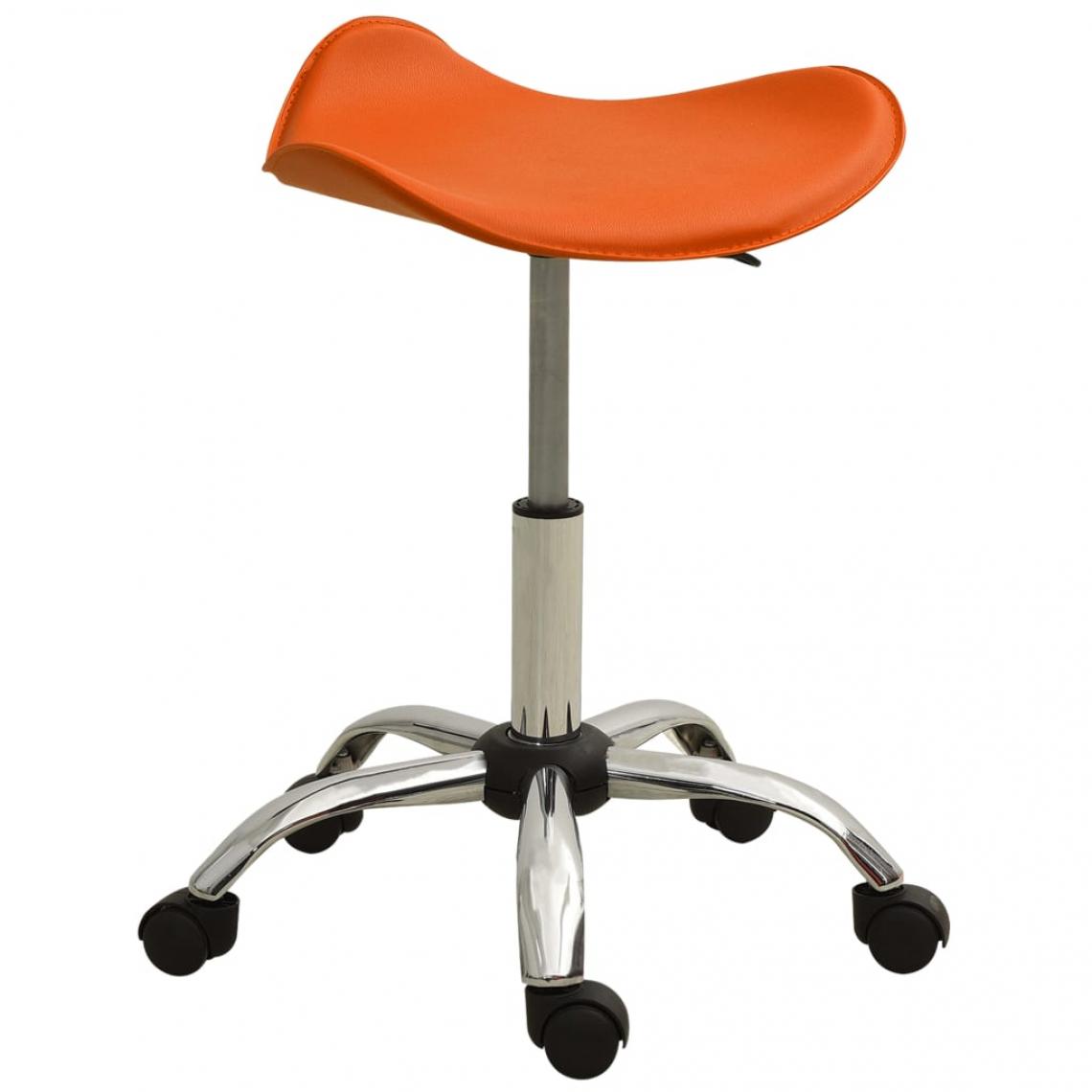 Vidaxl - vidaXL Chaise de bureau Orange Similicuir - Bureaux