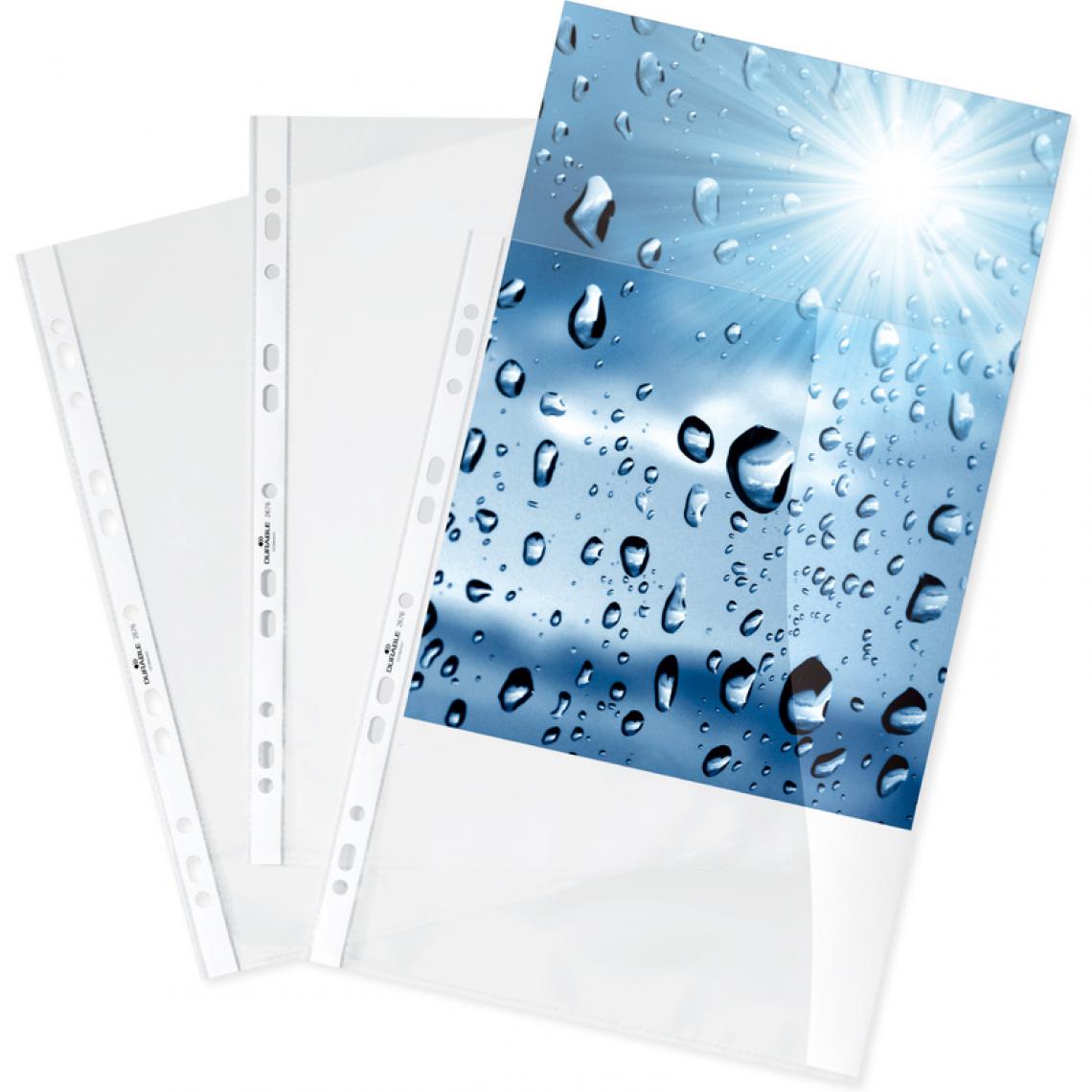 Durable - DURABLE Pochette transparente, A4, PP, transparent, 0,08 mm () - Accessoires Bureau