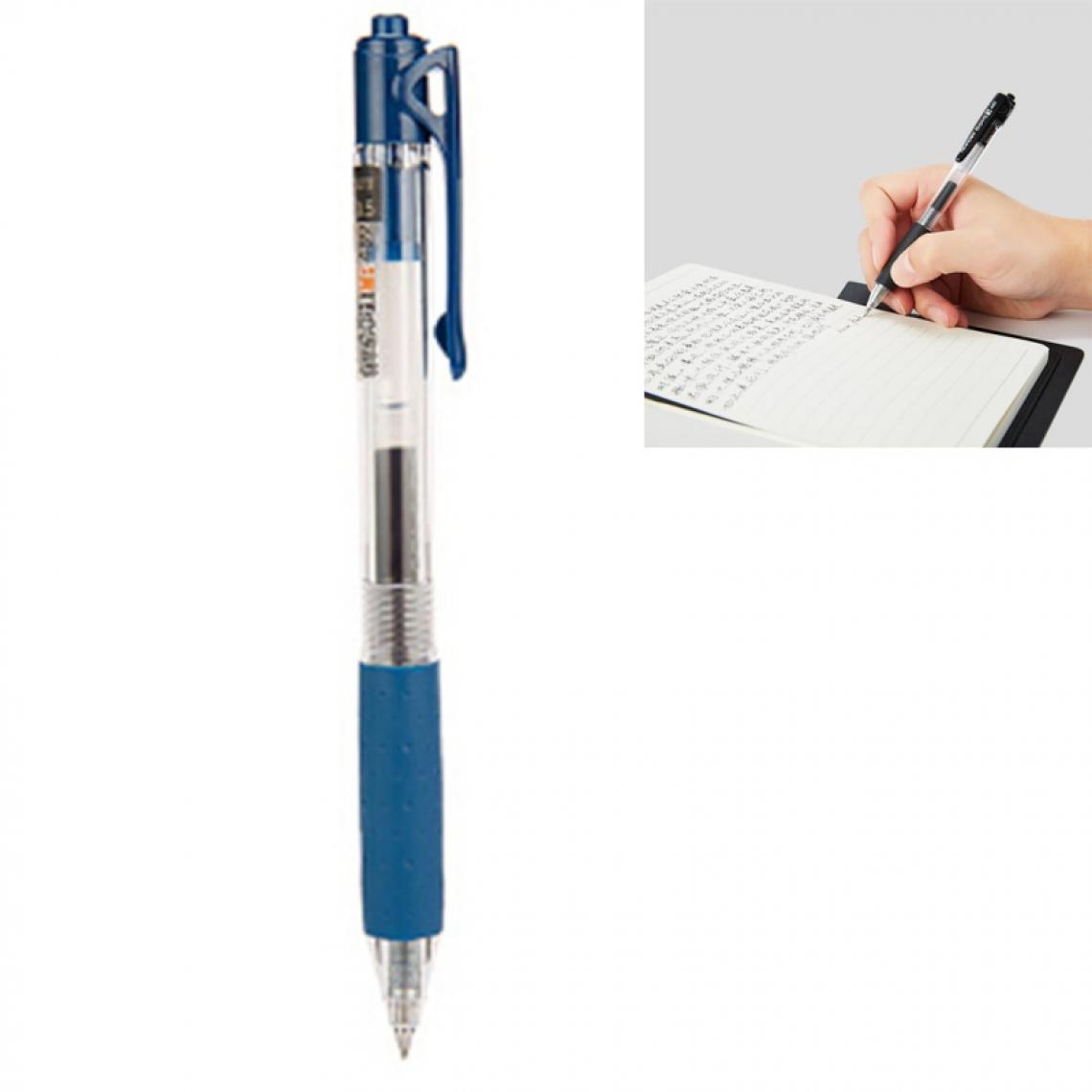 Wewoo - 12 en 1 0.5mm Type bleu de presse Gel Stylo Unisexe Pen Set, Couleur de l'encre: - Accessoires Bureau