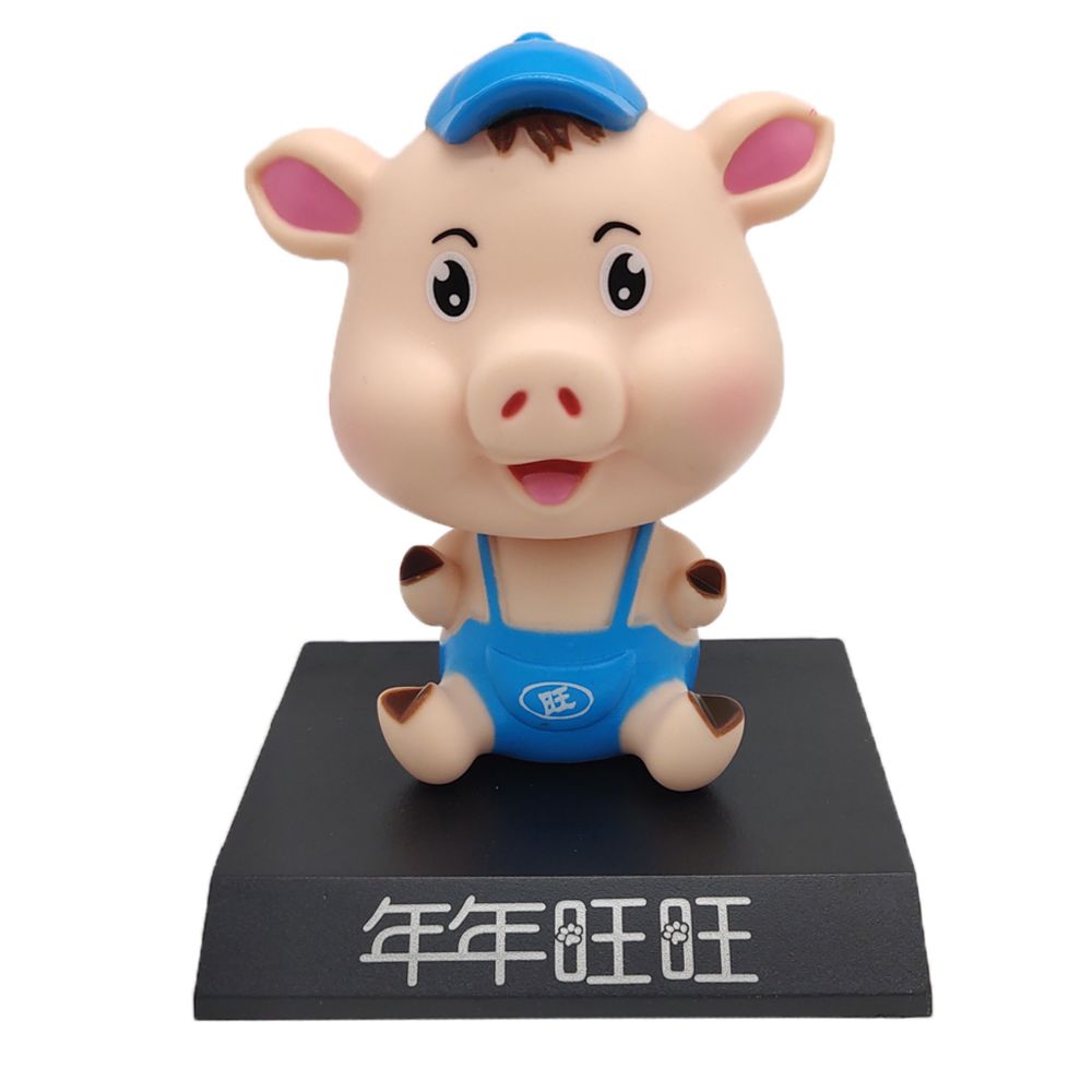 marque generique - Nodding Lucky Pig Figure Jouet Voiture Auto Décor Intérieur Tableau de Bord Ornement Bleu - Jeux éducatifs