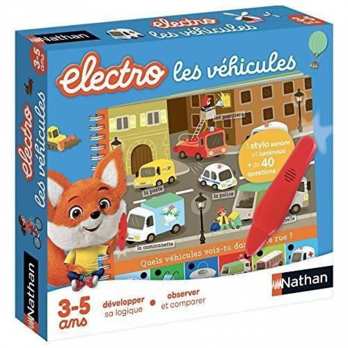 Nathan - NATHAN Petit Electro - Les Vehicules - Jeux éducatifs