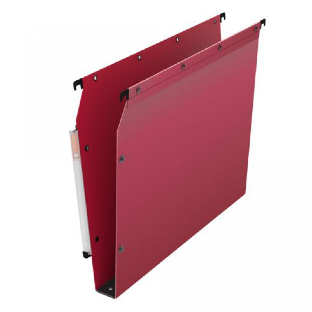 Oblique Az - Dossier suspendu plastique pression L'Oblique AZ fond 3 cm pour armoire - rouge - Lot de 10 - Accessoires Bureau
