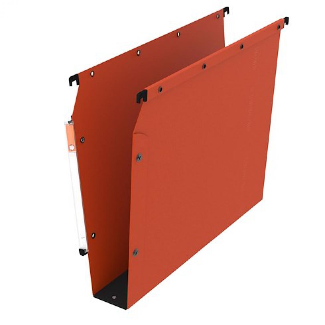 Oblique Az - Dossier suspendu kraft pression L'Oblique AZ fond 5 cm pour armoire 24 x 32 cm - orange - Lot de 25 - Accessoires Bureau