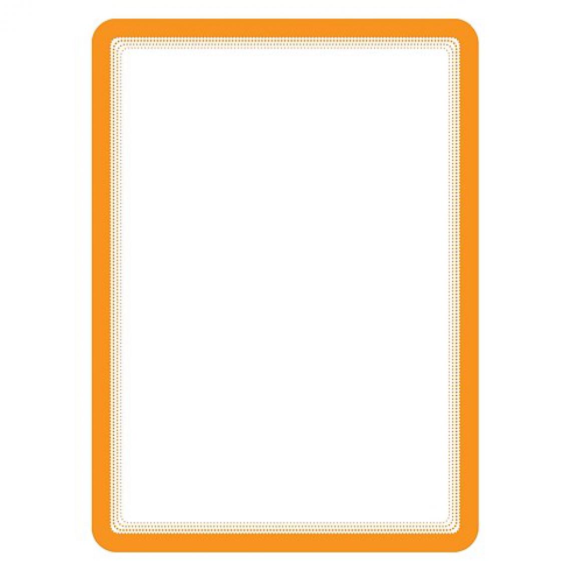 Tarifold - Pochette adhésive Magneto Tarifold orange - Poster A4 - Lot de 2 - Accessoires Bureau