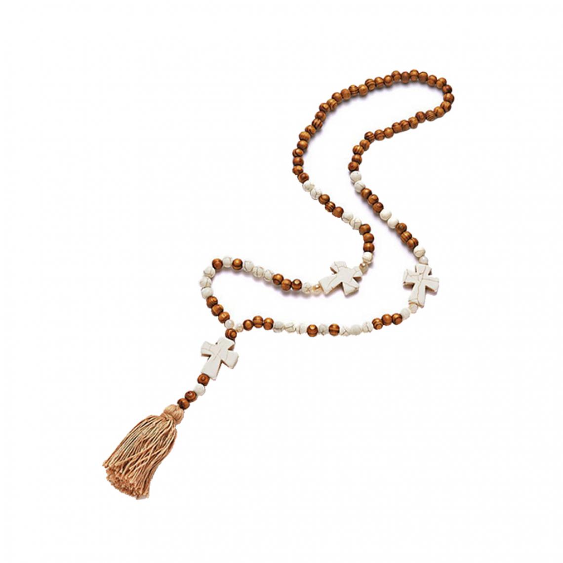 marque generique - Collier de chaîne de chandail de charme bohème Choker Mode perles de bijoux - Perles