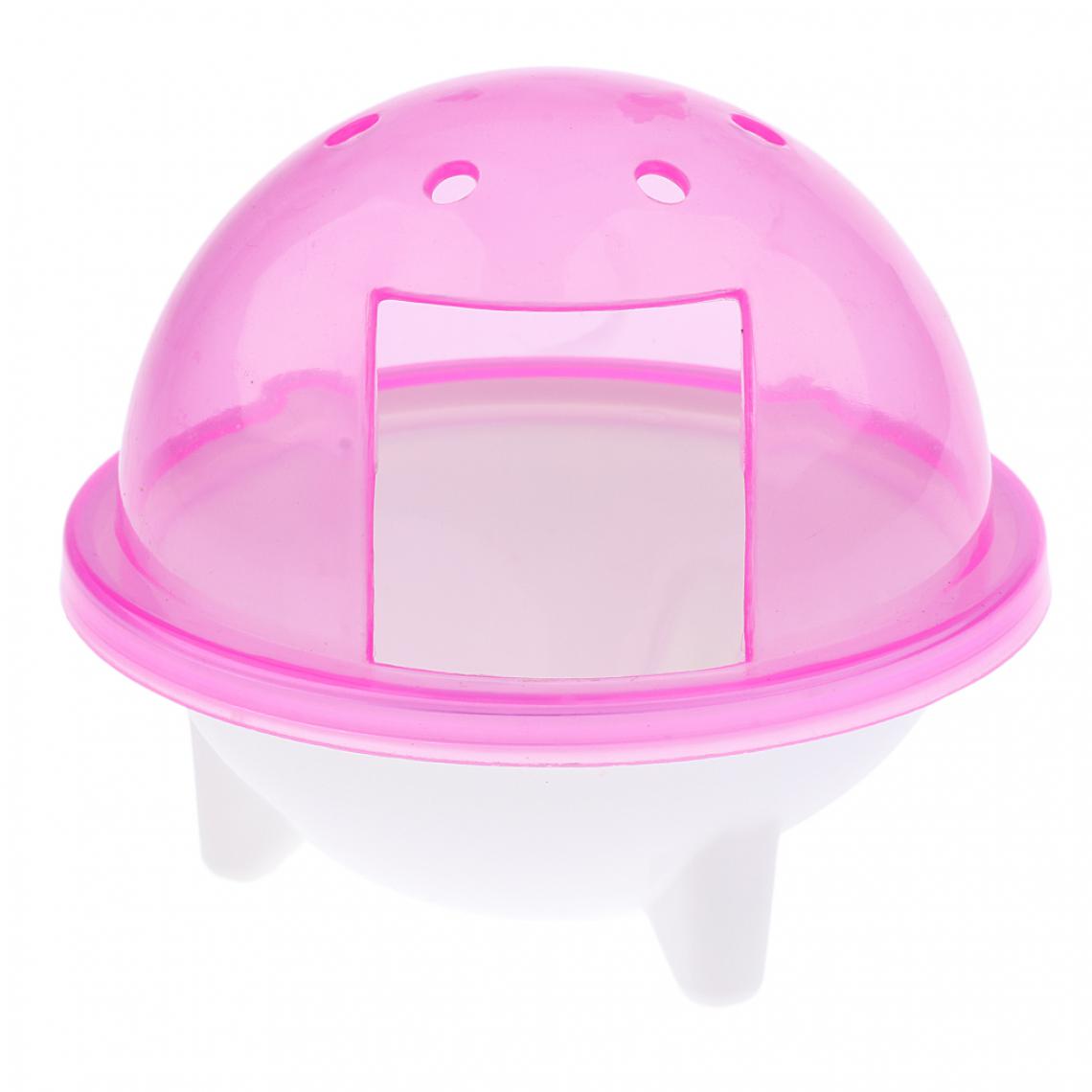 marque generique - UFO hamster gerbille pet salle de bain cage bain sable pelle jouet toilette rose - Kits créatifs