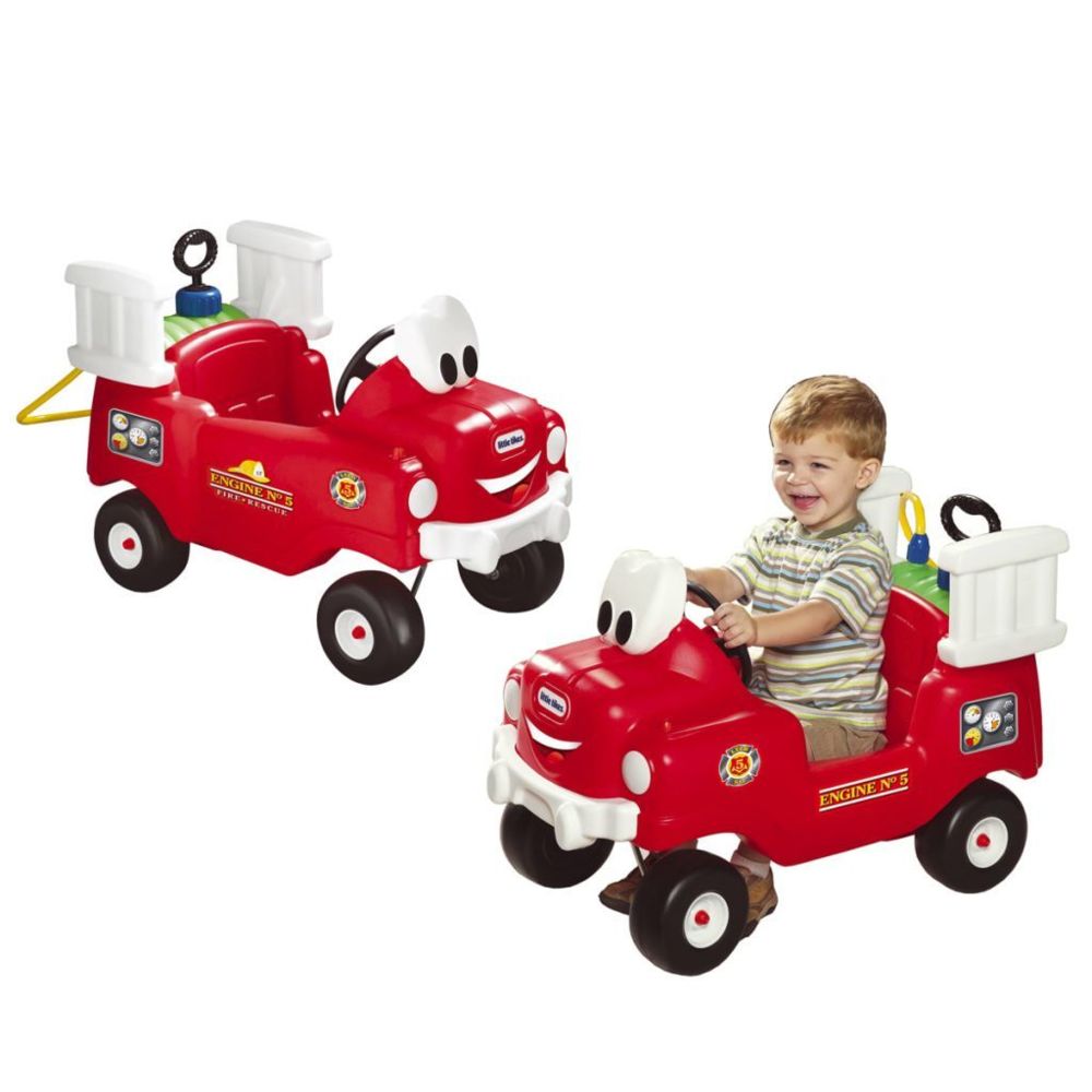 Little Tikes - Little Tikes Camion de pompier rouge - Véhicule électrique pour enfant