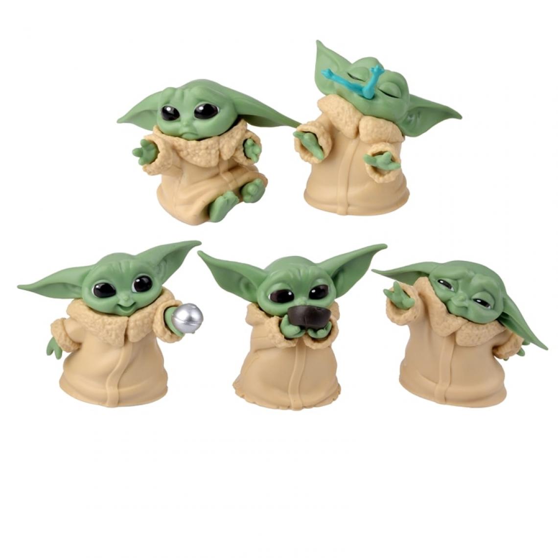 Universal - Animaux 5 Pièces/Set Star Wars Baby Yoda Collection Action Toys Cadeaux d'anniversaire pour enfants | Action People(Coloré) - Mangas