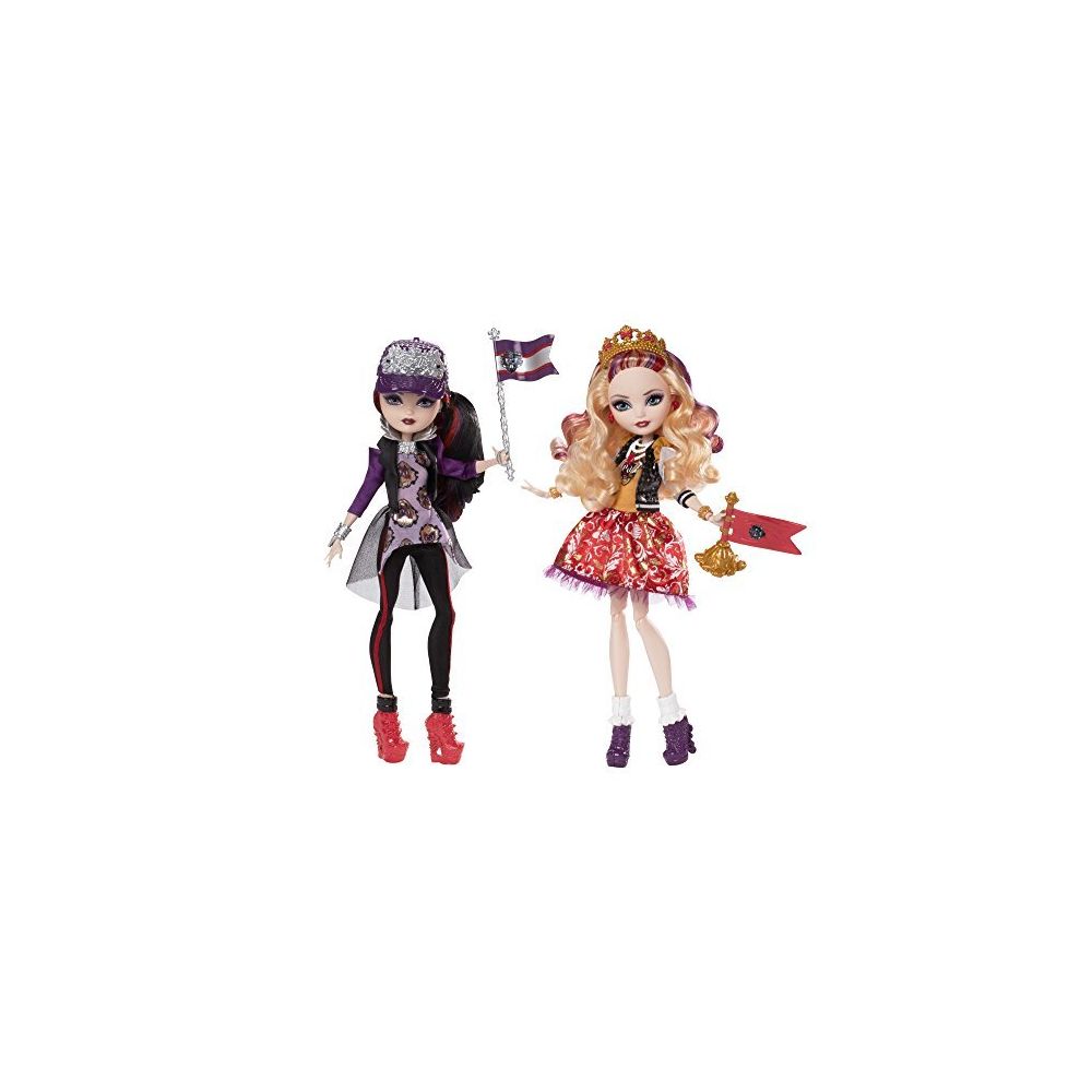 Ever After High - Ever After High School Spirit Apple White and Raven Queen Doll (2-Pack)(Discontinued by manufacturer) - Poupées