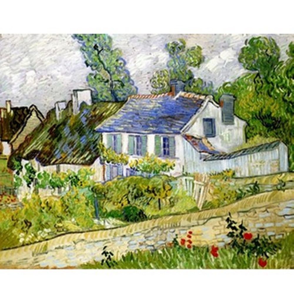 Puzzles Michele Wilson - Puzzle d'art en bois 500 pièces Michèle Wilson - Van Gogh : Maison à Auvers - Animaux