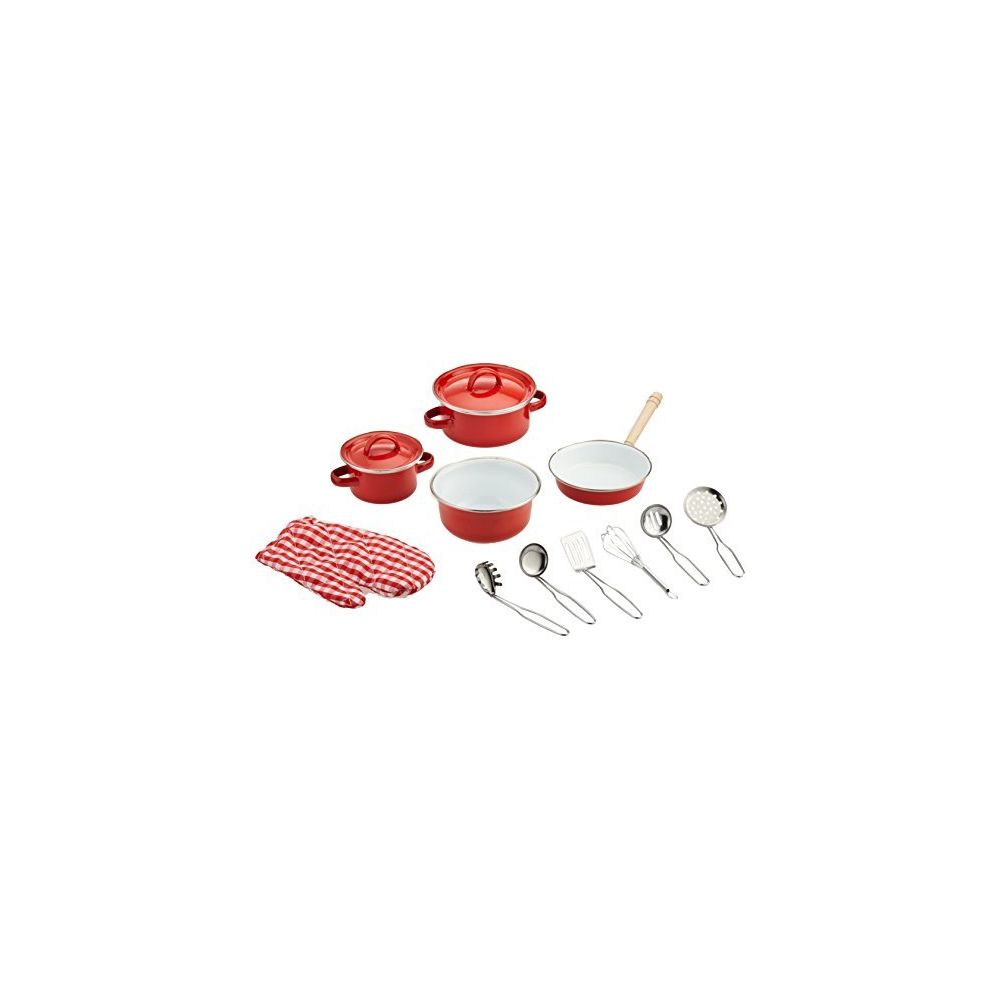 Small Foot Company - small foot company Legler Red Cookware Kitchen and Food Toy - Briques et blocs