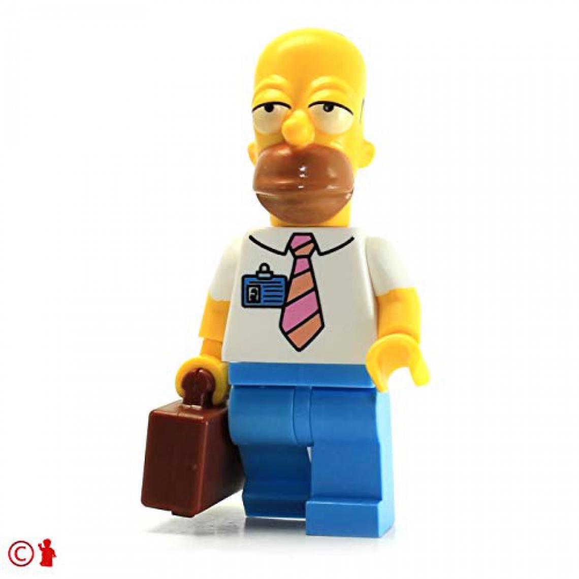 Lego - Figurine LEgO Simpsons - Version de la centrale électrique Homer Simpson avec valise et saucisse (71006) - Briques et blocs