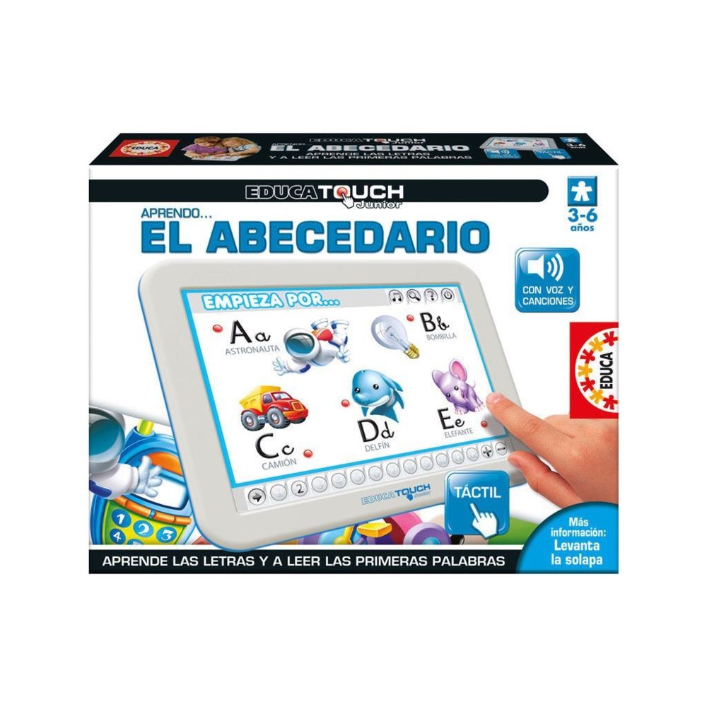 marque generique - EDUCA BORRAS - Educa BorrAs Touch Junior apprendre El Abecedario 29-15435 - Tablette pour apprendre l'alphabet - Les grands classiques