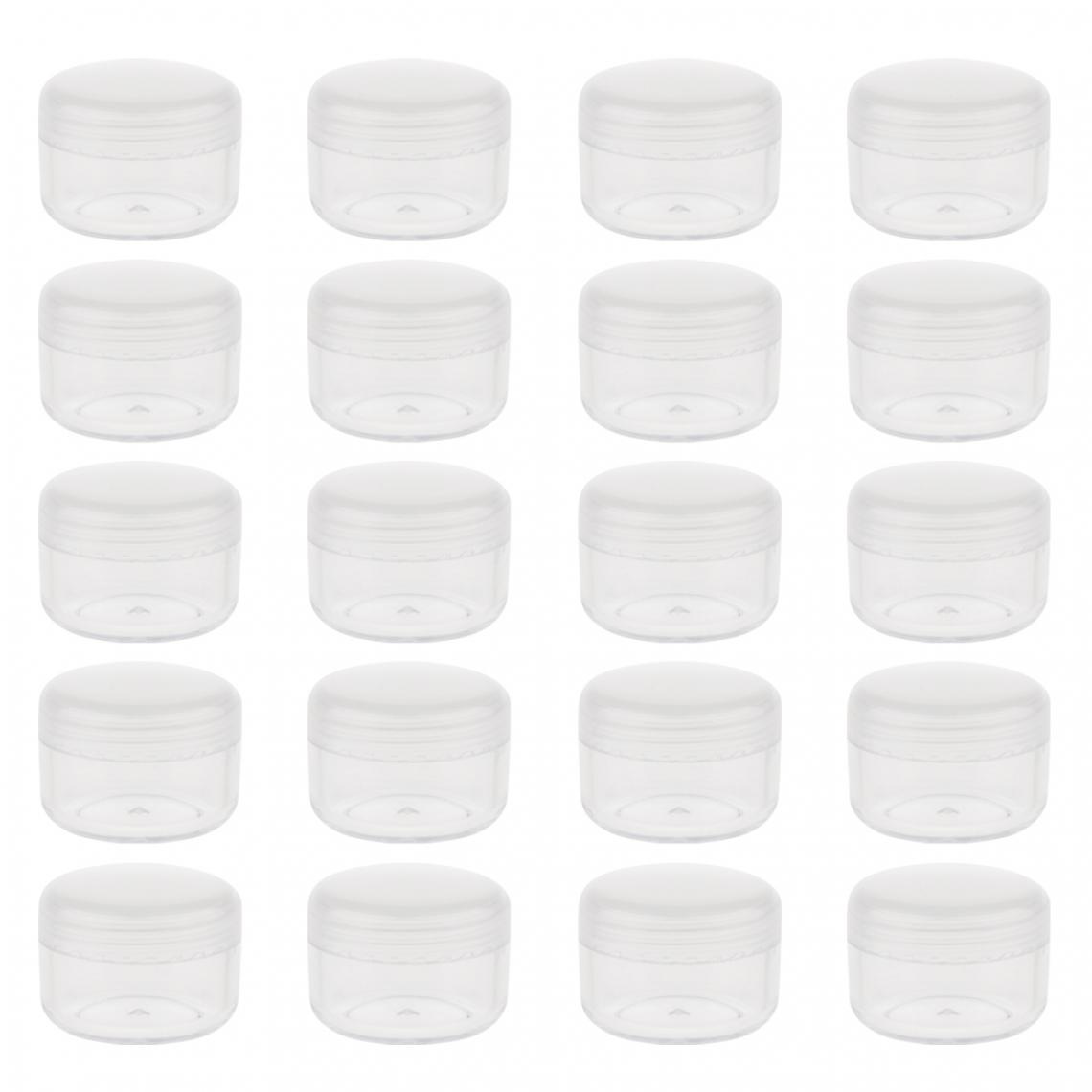marque generique - petits pots de pots de crème cosmétique en plastique vide conteneurs de cosmétiques avec des couvercles 5g - Maquillage et coiffure