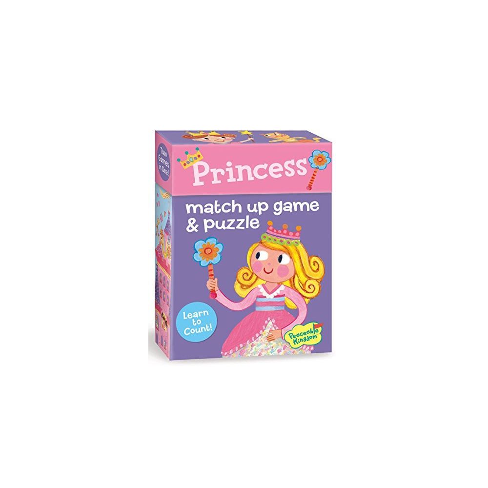 Peaceable Kingdom - Peaceable Kingdom Press Princess 2-in-1 Match Up Memory Game & Floor Puzzle (24 Piece) - Accessoires Puzzles