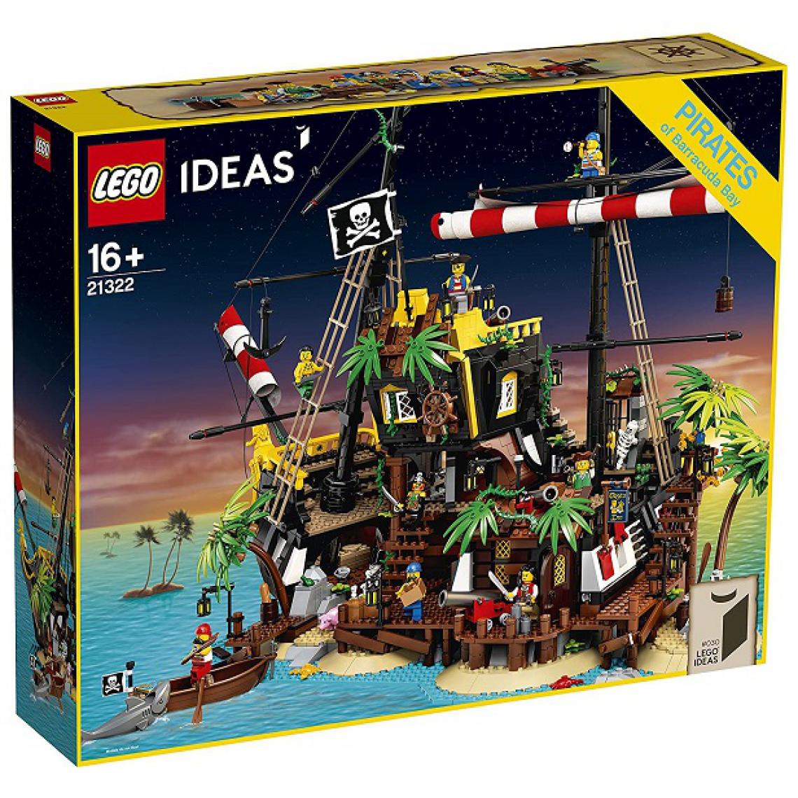 Lego - LEGO- Pirates of Barracuda Bay-21322 Building Set, 21322, Multicolore - Briques Lego