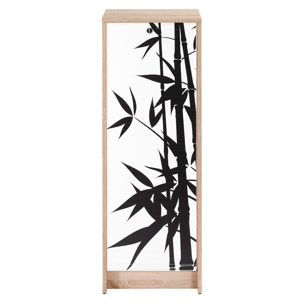 marque generique - Classeur à rideau uni chêne bamboo H103cm - Bureaux